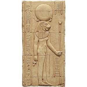  Sekhmet Lioness Egyptian Goddess of War Relief, Stone 