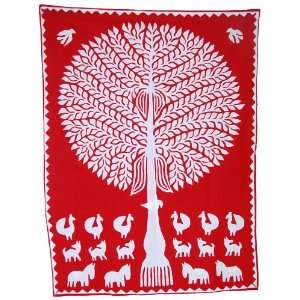  Marvelous Tree of Life Cotton Wall Hanging Tapestry 