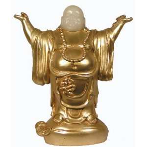  White Jade Sculpture Laughing Wealth Buddha Everything 
