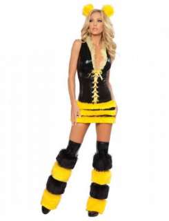 Pretty Cute Yellow Bee Cosplay Costume Reenactment Attire 8424  