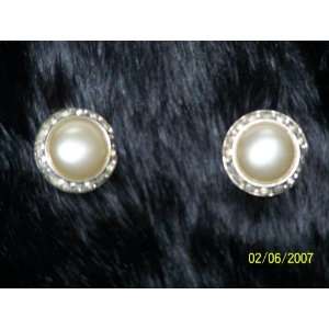  Vintage CORO Clip Earrings Pearl & Rhinestones Everything 