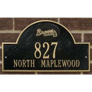  Atlanta Braves Black & Gold Personalized Address Plaque 