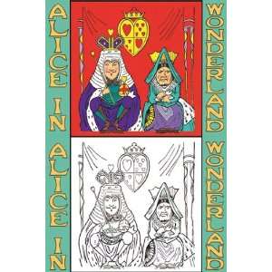 Alice in Wonderland King and Queen of Hearts   Color Me   Poster by 