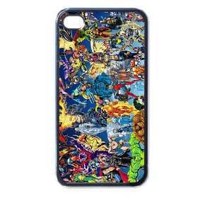  marvel heroes iphone case for iphone 4 and 4s black Cell 