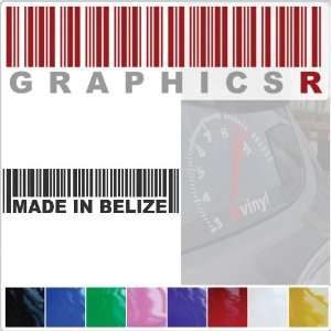   Decal Graphic   Barcode UPC Pride Patriot Made In Belize A323   Pink