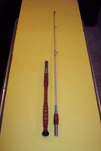 VINTAGE FISHING ROD SOLID FIBERGLASS SALTWATER CONVENTIONAL BOAT ROD 