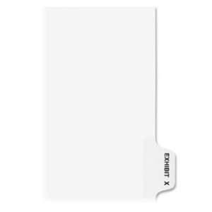  Avery Side Tab Legal Exhibit Index Dividers,1 x Tab 