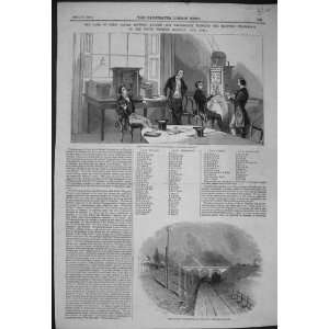 1845 Electric Telegraph Railway Train Nine Elms Station  