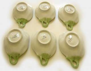 Meiselman Imports Italy Green Cabbage Leaf Bowls Set 6  