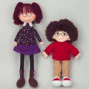   Toys DEX306G Boy and Girl Dolls with Sewed in Glasses: Toys & Games