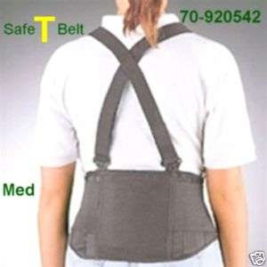Back Support Safe T Belt Plus Back Brace Med nip  