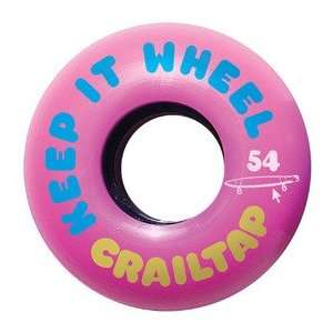  Girl Crailtap Keep It Wheel Pink 54mm Wheel Set (54 