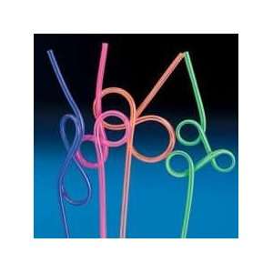 36 Crazy Loop Straws  value pack   assorted color Toys 