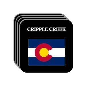  US State Flag   CRIPPLE CREEK, Colorado (CO) Set of 4 Mini 