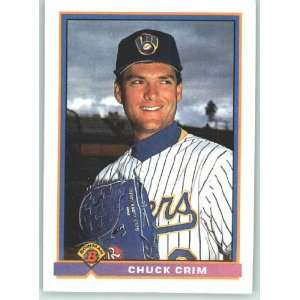  1991 Bowman #51 Chuck Crim   Milwaukee Brewers (Baseball 