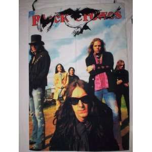 BLACK CROWES 42x30 Inches Cloth Textile Fabric Poster  