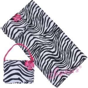  Zebra Beach Towel and Bag for 18 Inch Dolls Toys & Games