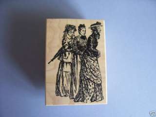 100 PROOF PRESS RUBBER STAMPS THREE OLD LADIES STAMP  