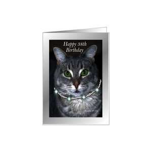  38th Happy Birthday ~ Spaz the Cat Card: Toys & Games