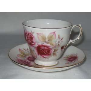  Queen Anne Bone China Rose Cup and Saucer: Everything Else