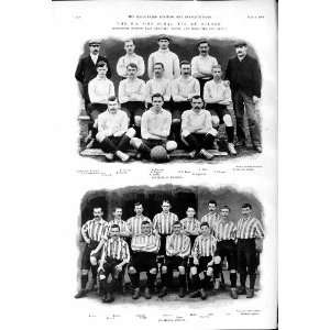  1901 F.A. Cup Football Bolton Tottenham Sheffield Needham 