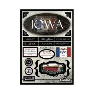 Scrapbook Customs   United States Collection   Iowa   State Cardstock 