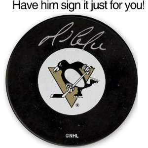   Penguins Personalized Autographed Hockey Puck