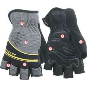  Custom Leather Craft 120XXL XXL Rocker Fingerless Glove 