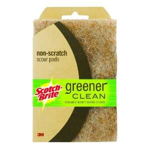   Greener Clean Non Scratch Scour Pad, (Pack of 2)