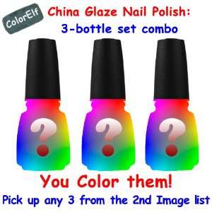 China Glaze Nail Polish 3 bottle Set Combo(pick up Any 3 Colors From 