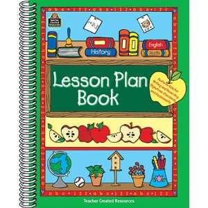  Lesson Plan Book Green Border