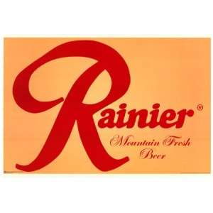  Rainier Beer   Party / College Poster   24 X 36