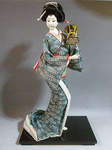Japanese Vintage Kimono Geisha Doll 43cm / TSUZUMI  