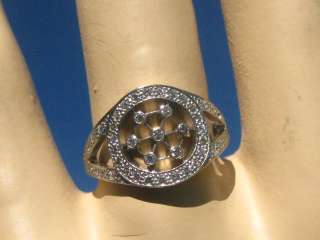   CO. VOILE CIRCLE DIAMOND PLATINUM RING SIZE 5.5 BAND PT950 RARE  