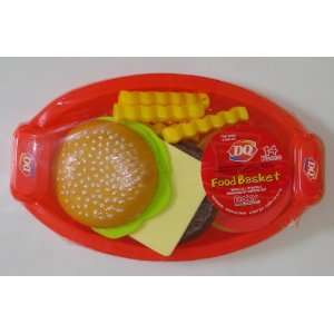Dairy Queen Food basket Pretend Food Cheeseburger and Fries 14 pieces