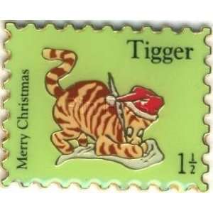  Disney Tigger Merry Christmas Stamp Pin 