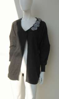 Cashmere   Wool Dark Gray Cardigan by Koi Suwannagate  