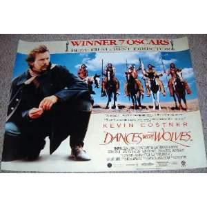  Dances With Wolves   Movie Poster   Kevin Costner   30 x 