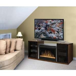   Symphony Media Marana TV Stand with Electric Fireplace in Cherry Home