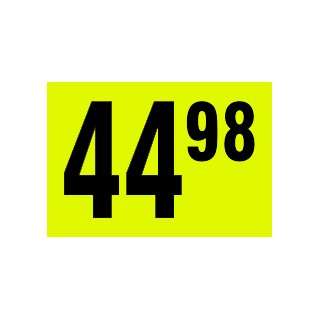  $44.98 In Store Use Day Glo Yellow Display Labels 3/4 x 1 