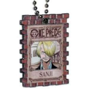    One Piece Wanted Portrait Sanji Charm Keychain Toys & Games