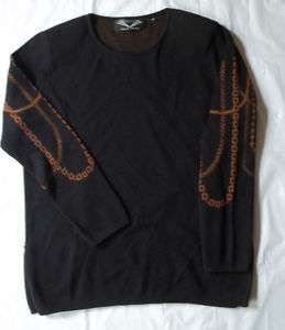 Angel Sabri Ozel M black knit long sleeve sweater tunic  