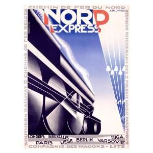  Nord Express Giclee Poster Print by Adolphe Mouron 