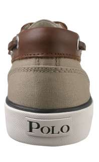 Polo By Ralph Lauren Mens Boat Shoes Rylander Canvas Khaki  