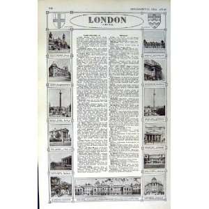  MAP 1922 PLAN CENTRAL LONDON RAILWAY THEATRE MUSEUM