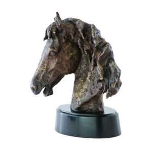  Bronze Horse Head Sculpture: Home & Kitchen