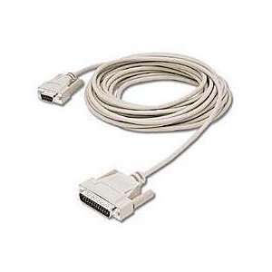  15 ft DB25M/DB9F Null Modem Cable Beige Electronics