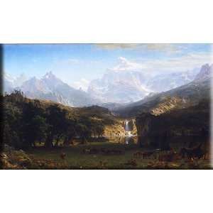   Peak 30x18 Streched Canvas Art by Bierstadt, Albert: Home & Kitchen