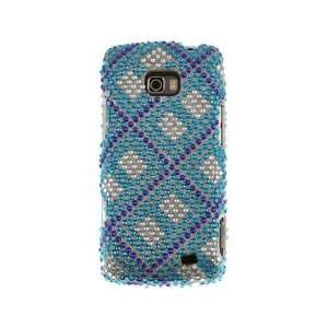   Phone Cover Case Blue Plaid For LG Ally Cell Phones & Accessories