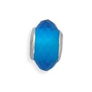  December Birthstone Blue Topaz Glass Bead fits Pandora 